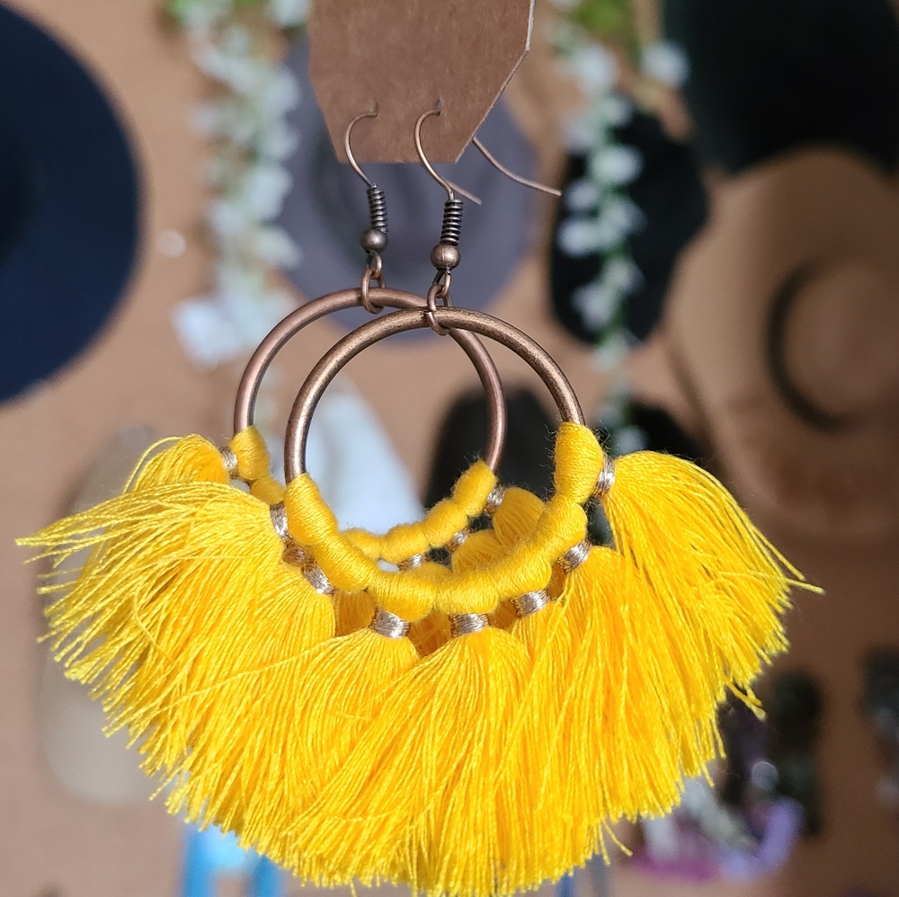 Boho tassel earrings